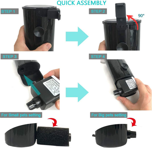 Turtle Filter Aquarium Filter Low Water Level Internal Filter Waterfall Flow Aquarium Pump for Turtle Tank Fish Tank Reptiles Shrimp Frog Crab Tank Amphibian Tank(Filter 2020)