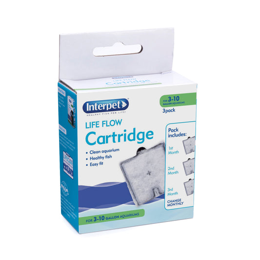 Interpet Life Flow Internal Aquarium Power Filter with 3 Cartridges