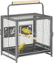 18" Heavy Duty Wrought Iron Travel Bird Cage Carrier