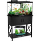 Fish Tank Stand Metal Aquarium Stand for 20 Gallon Long with Accessories Storage