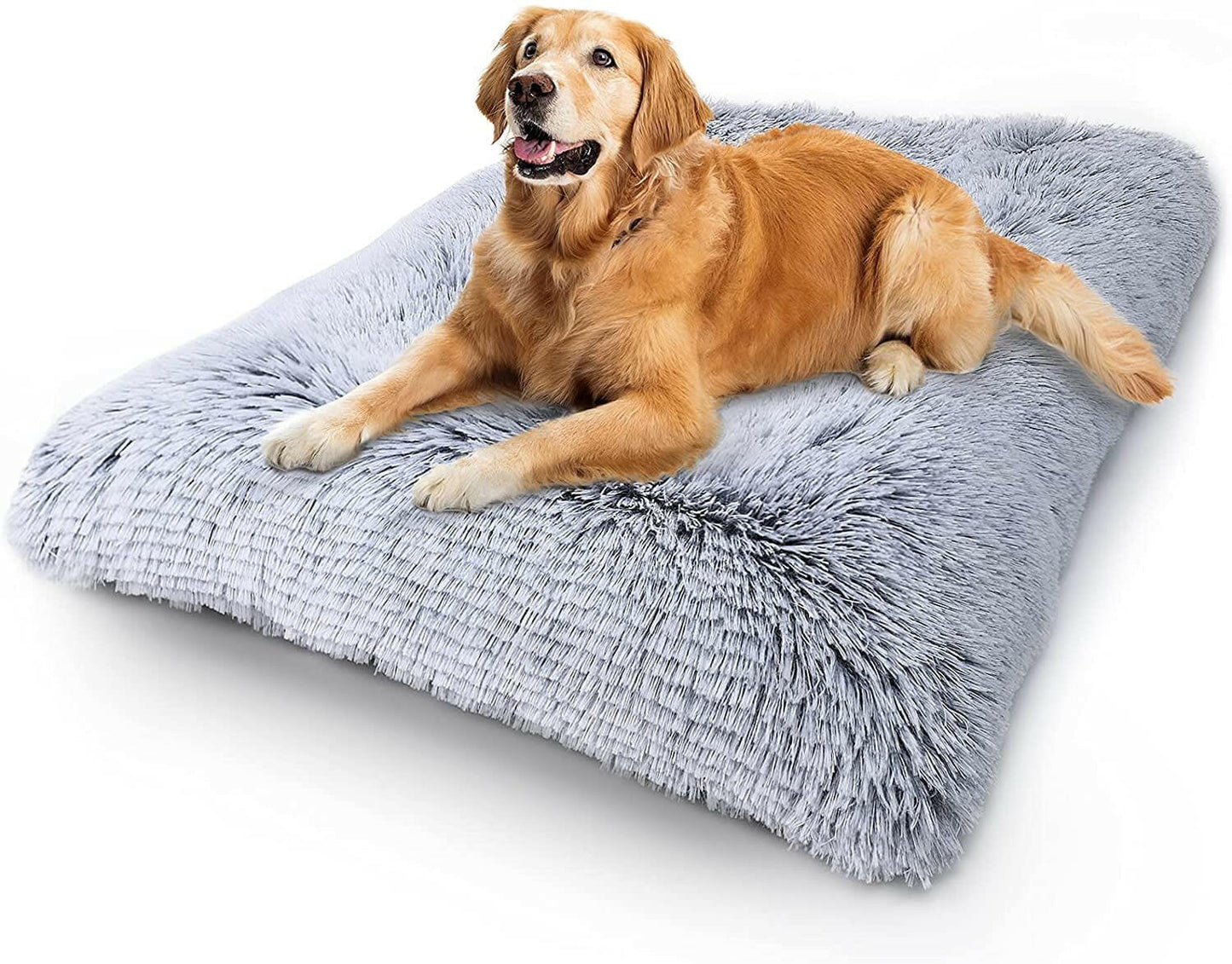 Large Dog Bed Anxiety Washable Cat Dog Mats Anti-Slip Bottom Large 41''X27'' Pet Beds