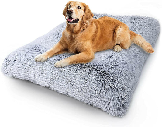 Large Dog Bed Anxiety Washable Cat Dog Mats Anti-Slip Bottom Large 41''X27'' Pet Beds