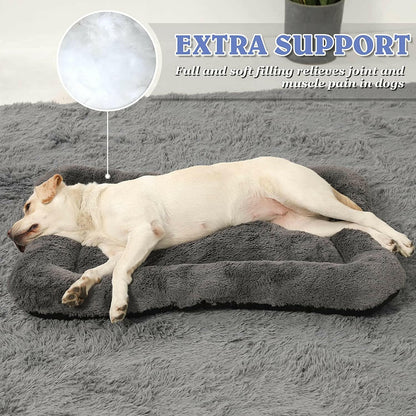 Dog Bed Large Size Dogs, Washable Dog Crate Bed Cushion, Dog Crate Pad Large Dogs 36 INCH
