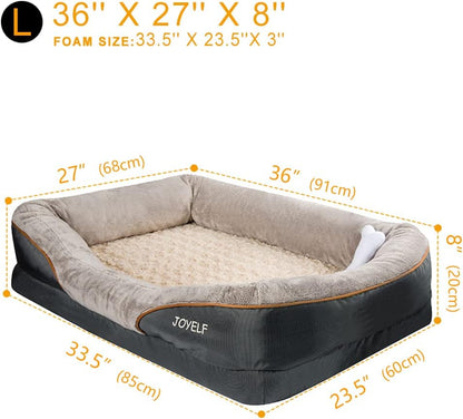 Large Memory Foam Dog Bed