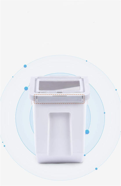 Dog Food Storage Container 20 Lb, Large Dog Food Storage Bin, Airtight Dog Food Container with Wheels for Dog Food Cat Food Rice Grain Flour - Cyan