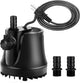 265-800 GPH Submersible Aquarium Water Pump with Adjustable Switch, Water Removal and Drainage Sump Cleaning Pump with 2 Nozzles for Pond, Fish Tanks, Hydroponics, Backyard (60W 800GPH)