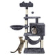 Ultimate 55" Dark Gray Cat Tree Tower - The Perfect Playground for Your Feline Friends!
