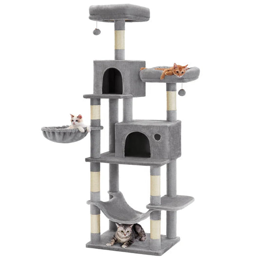 Elevate Your Cat's Playtime with the Timmins 78.3" Multi-Level Cat Tree - Cozy Condos & Scratching Posts Included!