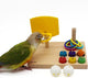 Engaging Bird Toys for Budgies and Parrots - Trick Tabletop Training Set with Chew Balls and Stacking Rings for Active Play and Mental Stimulation