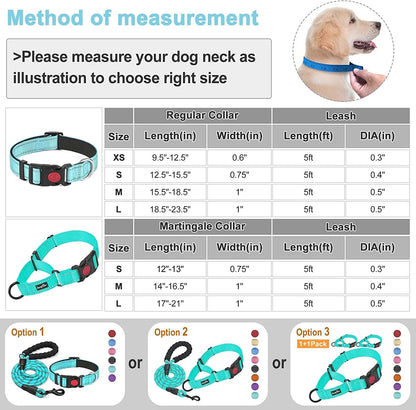 Quick Release Buckle Reflective Dog Training Collars