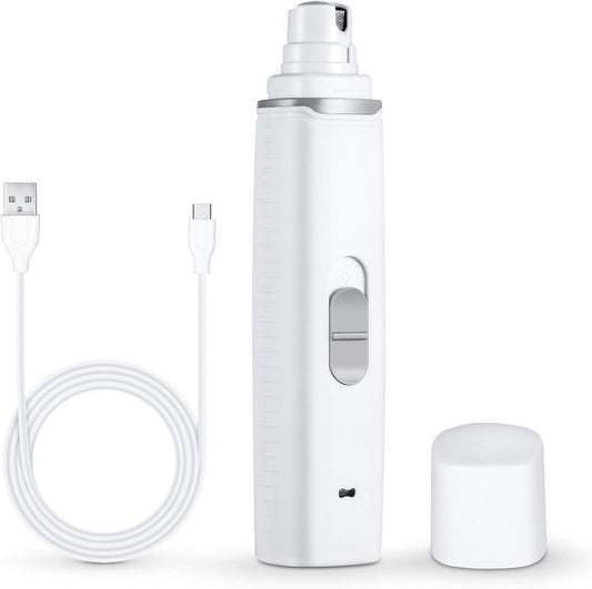 Upgrade Your Pet Grooming Routine with Our Professional 2-Speed Electric Dog Nail Grinder - Safe, Quiet, and Rechargeable for All Dog and Cat Sizes!