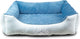 Upgrade your furry friend's comfort with our Medium Orthopedic Rectangle Bolster Pet Bed in Blue! 🐾💙 Perfect for restful naps and support! 