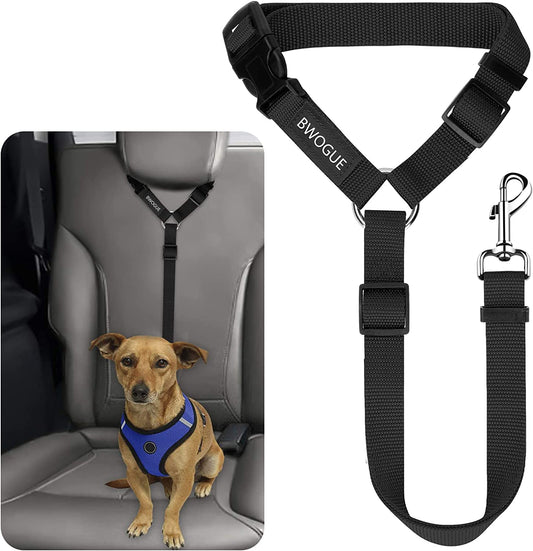 Adjustable Pet Dog and Cat Seat Belt - Safe and Comfortable Vehicle Harness for All Breeds