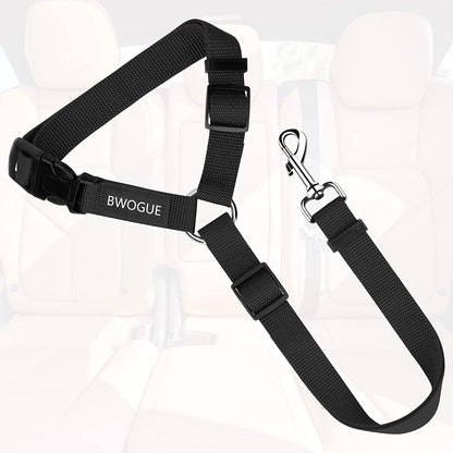 Adjustable Pet Dog and Cat Seat Belt - Safe and Comfortable Vehicle Harness for All Breeds