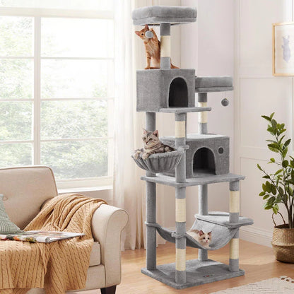 Elevate Your Cat's Playtime with the Timmins 78.3" Multi-Level Cat Tree - Cozy Condos & Scratching Posts Included!