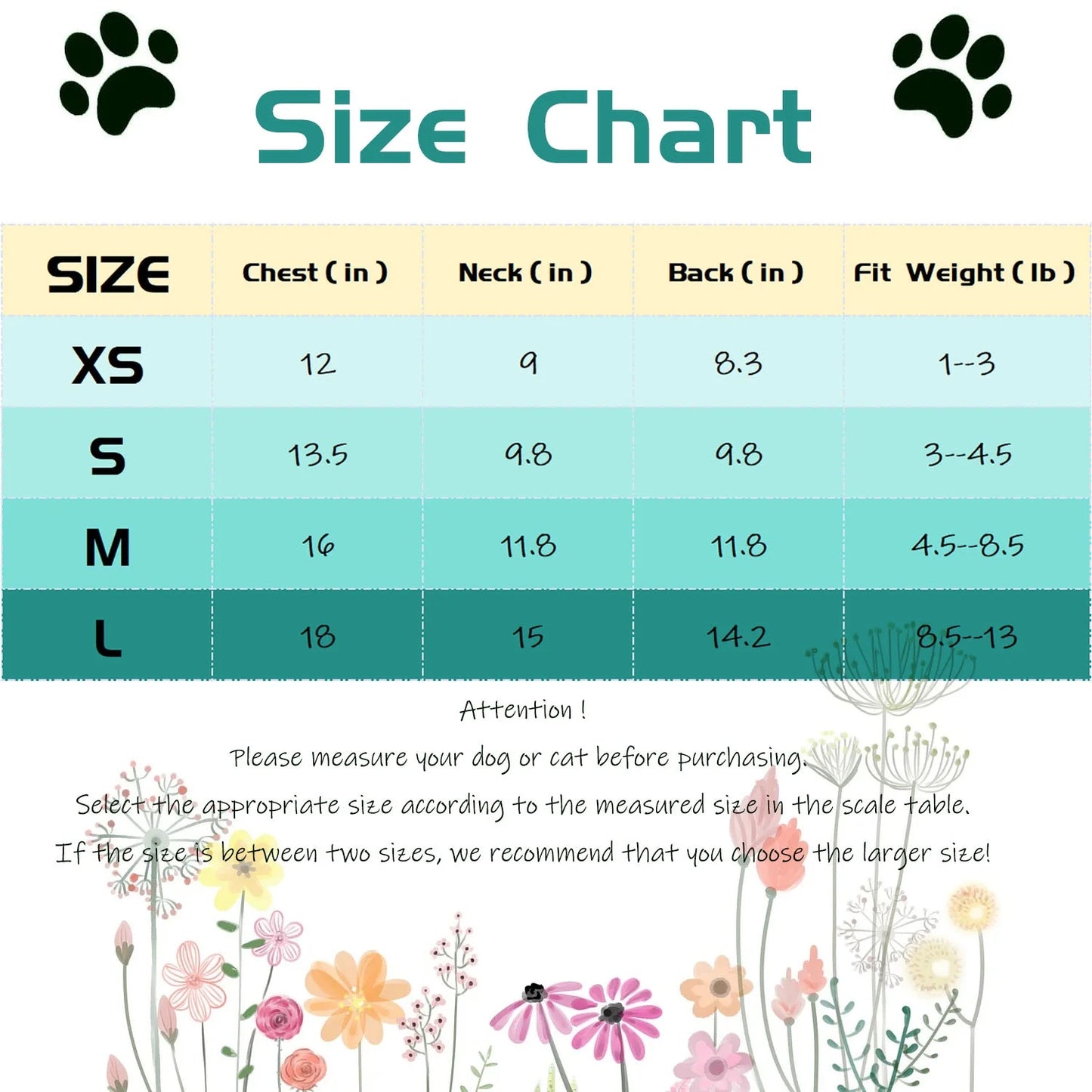 4 Packs Dog Shirts for Small Dog