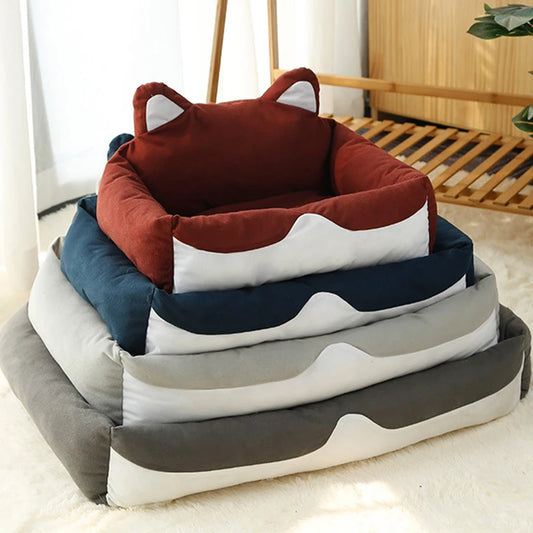 Dogs Bed Cat Cushion Kennel Super Soft Fluffy Comfortable Puppy Couch for Small Medium Dogs for Pet Supplies