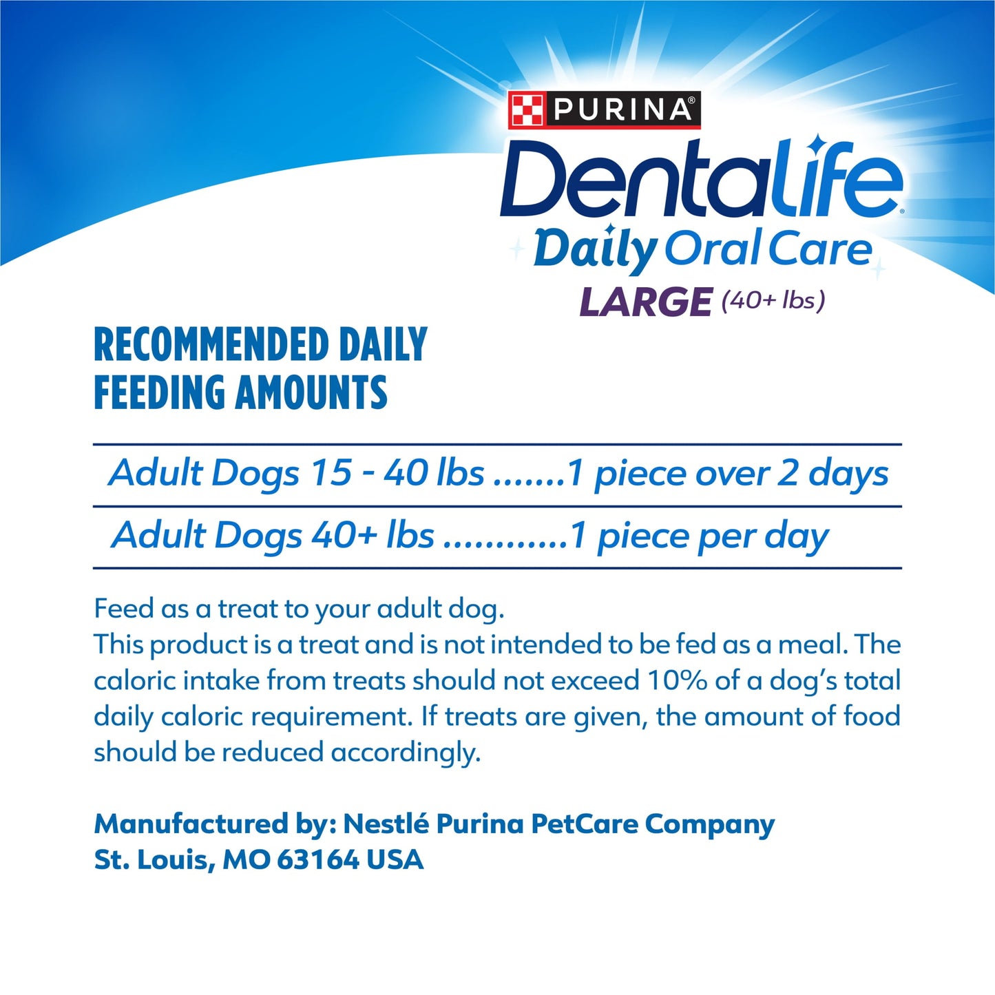 Purina  Daily Oral Care Large Dog Treats Dental Chews with Chicken, 20.7 Oz 