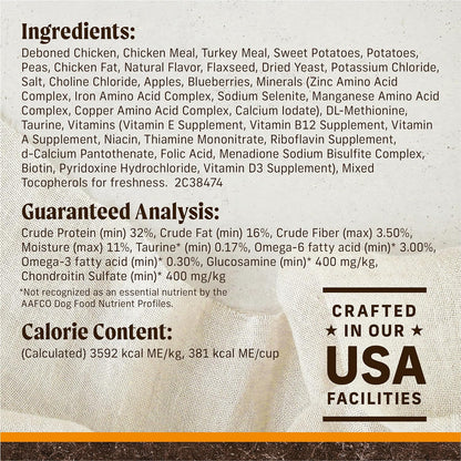  Wholesome and Natural Kibble with Real Chicken and Sweet Potato 