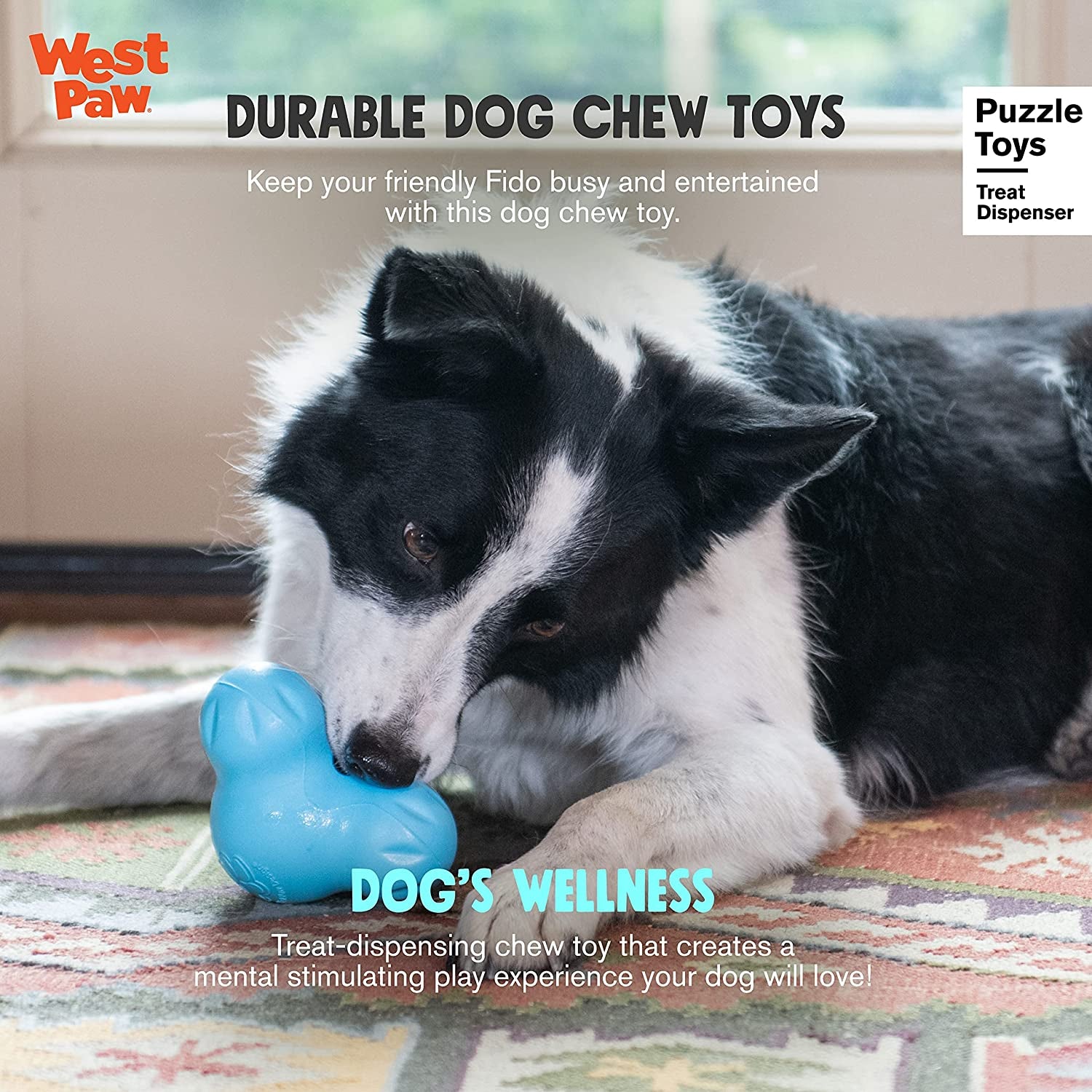 Zogoflex Tux Treat Dispensing Dog Chew Toy 