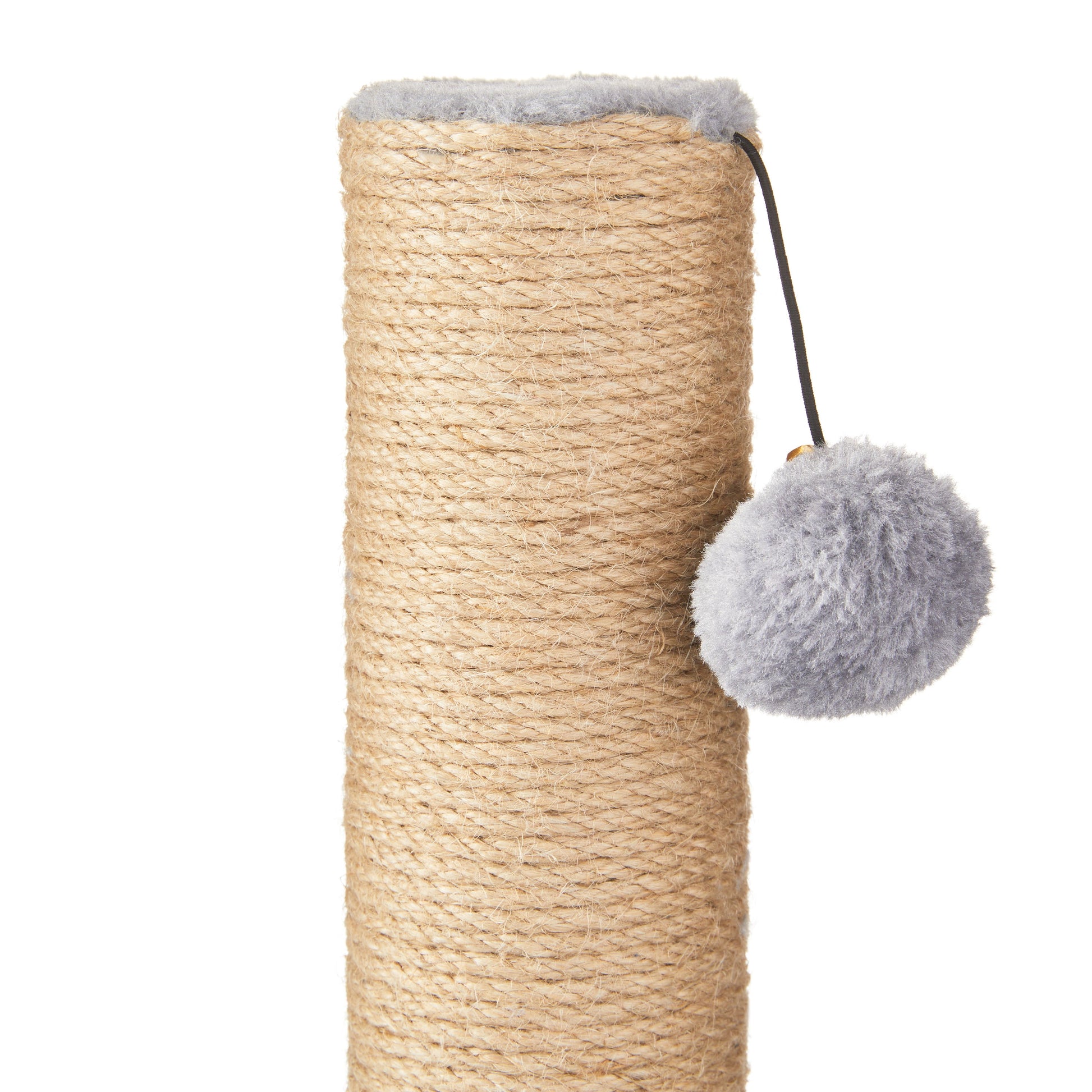 Upgrade your kitty's playtime with our 17" Deluxe Jute Cat Scratching Post & Arch Grooming Massager in stylish gray! 🐾✨ Perfect for happy paws and a healthy coat! 