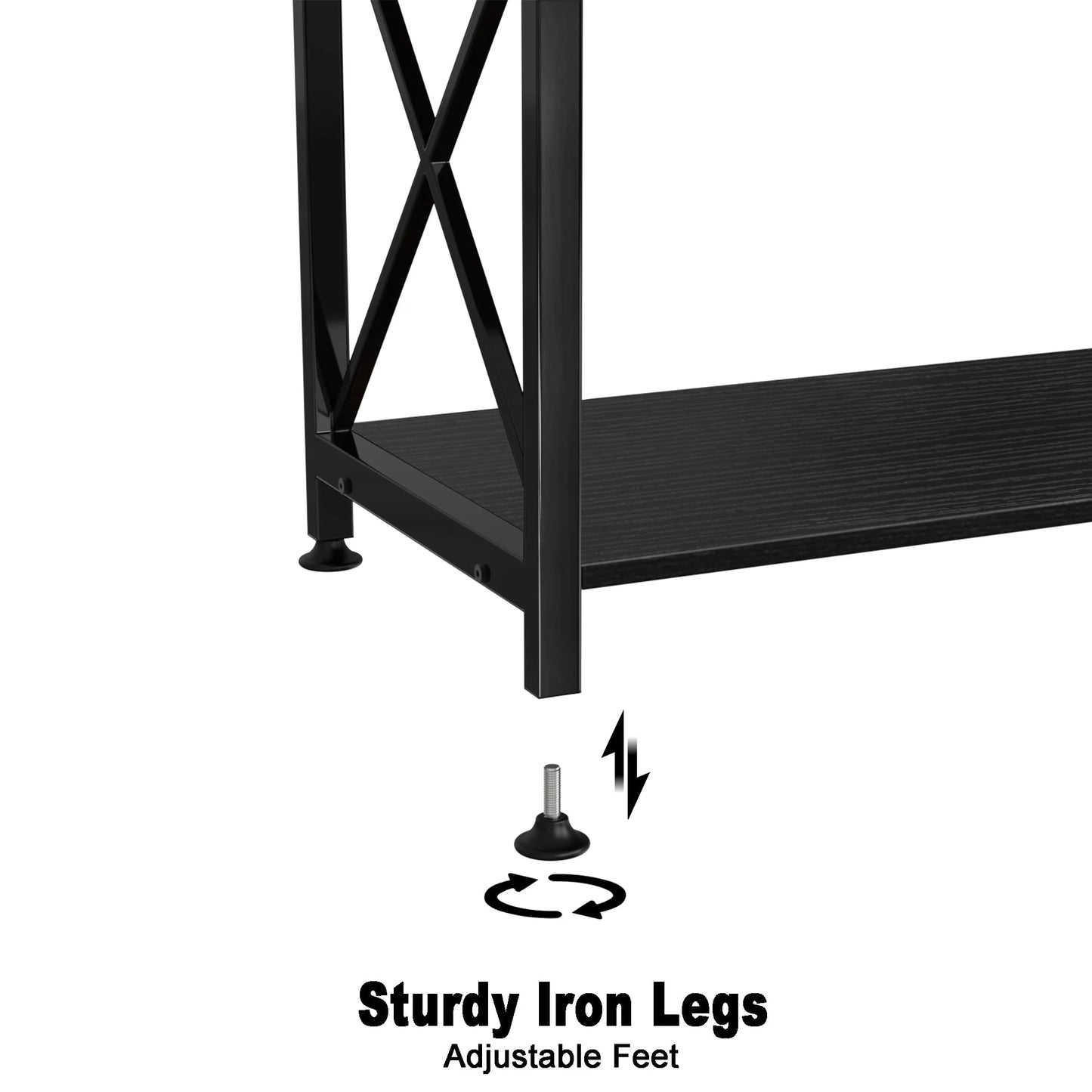 Fish Tank Stand Metal Aquarium Stand for 20 Gallon Long with Accessories Storage