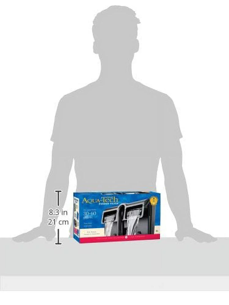 Power Aquarium Filter 3-Step Filtration, 30-60 Gallons