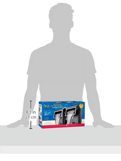 Power Aquarium Filter 3-Step Filtration, 30-60 Gallons