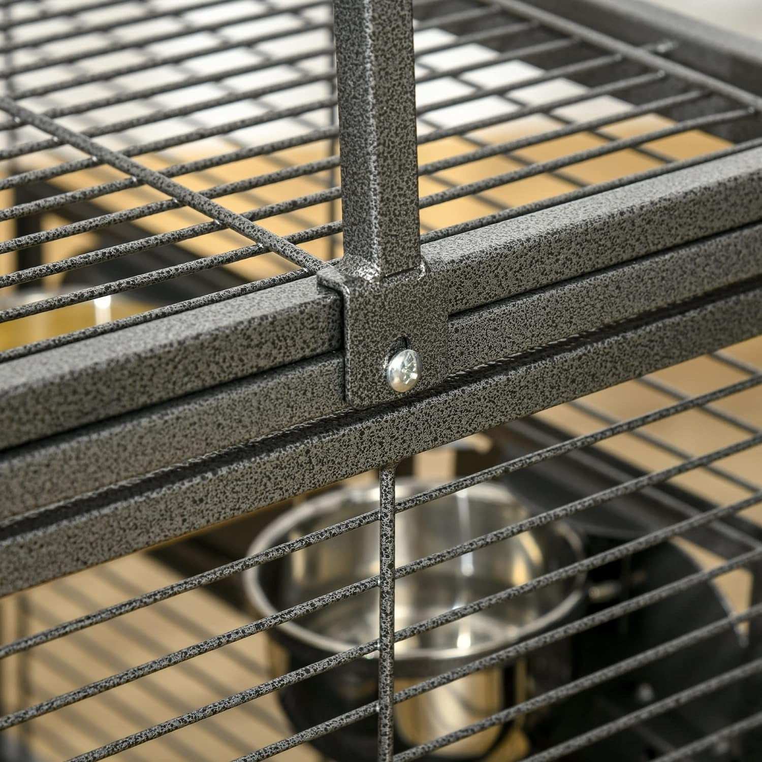 18" Heavy Duty Wrought Iron Travel Bird Cage Carrier