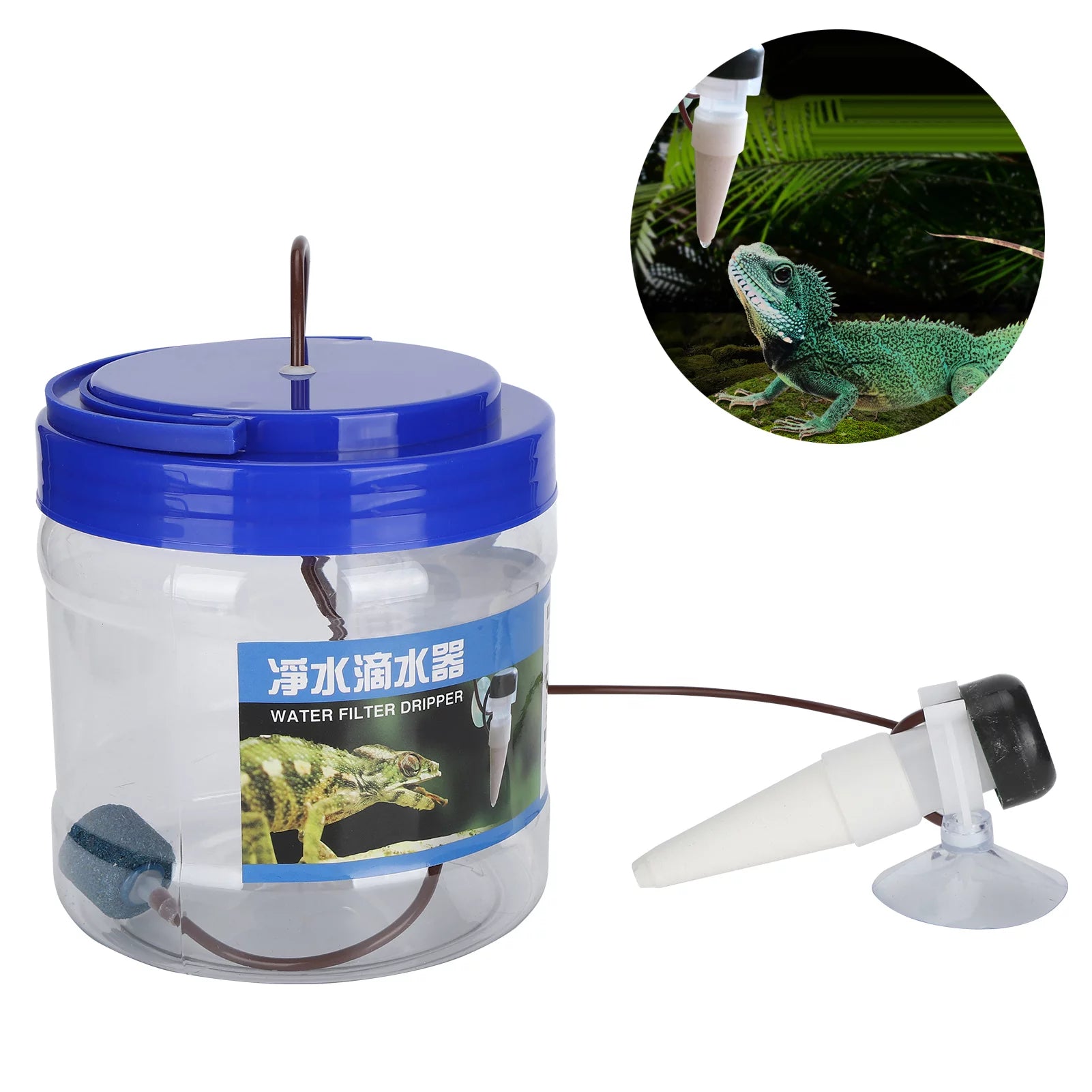 Reptile Water Dripper, Drip Irrigation Tool Crested Gecko Food for Other Small Reptiles For