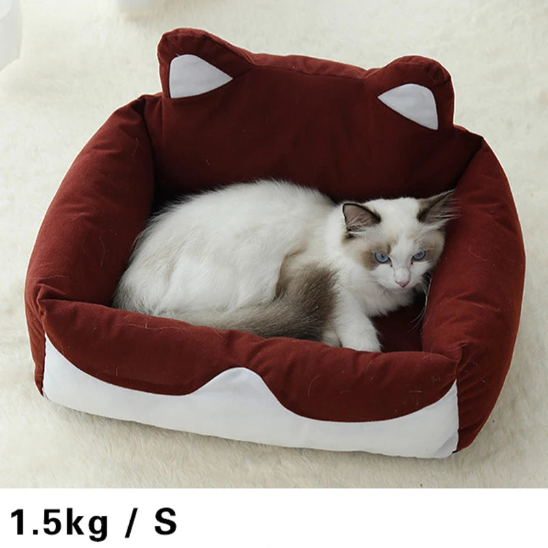 Dogs Bed Cat Cushion Kennel Super Soft Fluffy Comfortable Puppy Couch for Small Medium Dogs for Pet Supplies