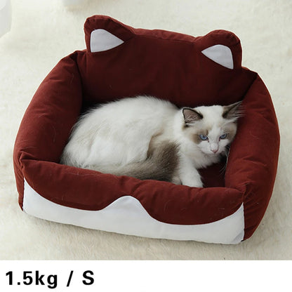 Dogs Bed Cat Cushion Kennel Super Soft Fluffy Comfortable Puppy Couch for Small Medium Dogs for Pet Supplies