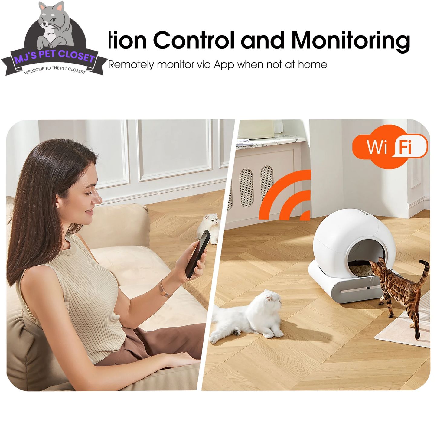 Say goodbye to messy litter! 🐾✨ Meet the Smart Self-Cleaning Litter Box with App Control and Safety Features! Perfect for busy cat parents! 😻📱