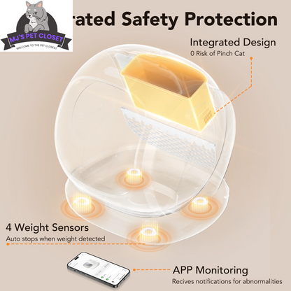 Say goodbye to messy litter boxes! Meet the Smart Self-Cleaning Cat Litter Box with APP Control and Safety Features! 🐾✨ #CatLovers #SmartHome